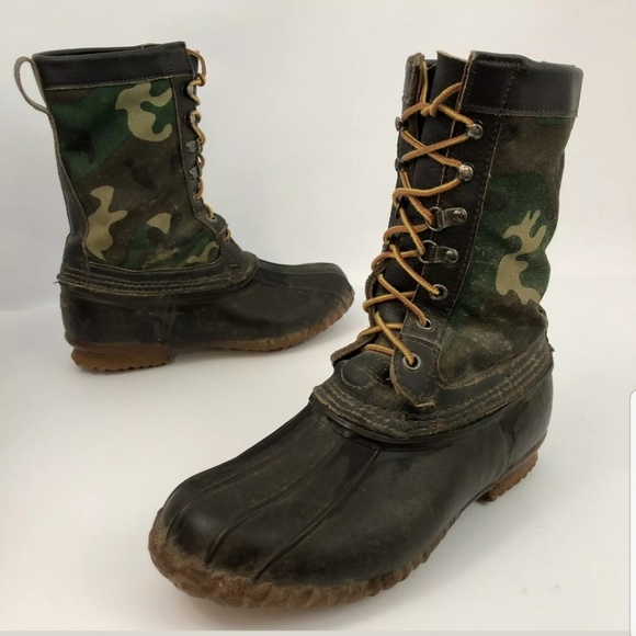 mens camo duck boots
